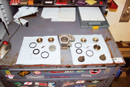 Rebuild a Norton Commando Disc Brake Caliper Image